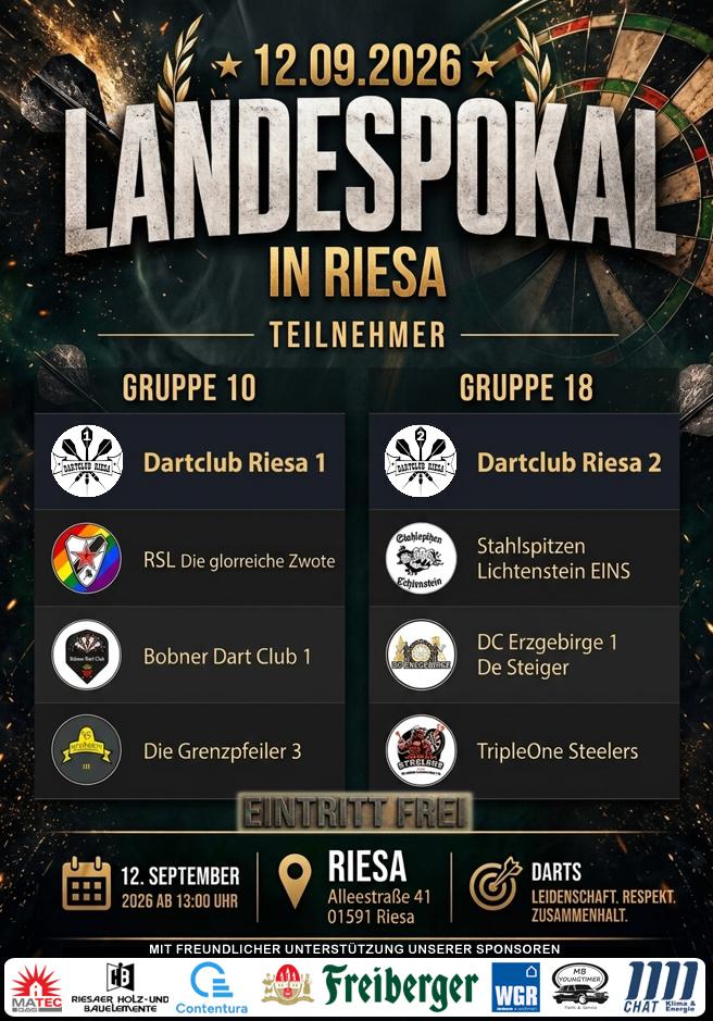 Aktuelle Information des Dartclub Riesa