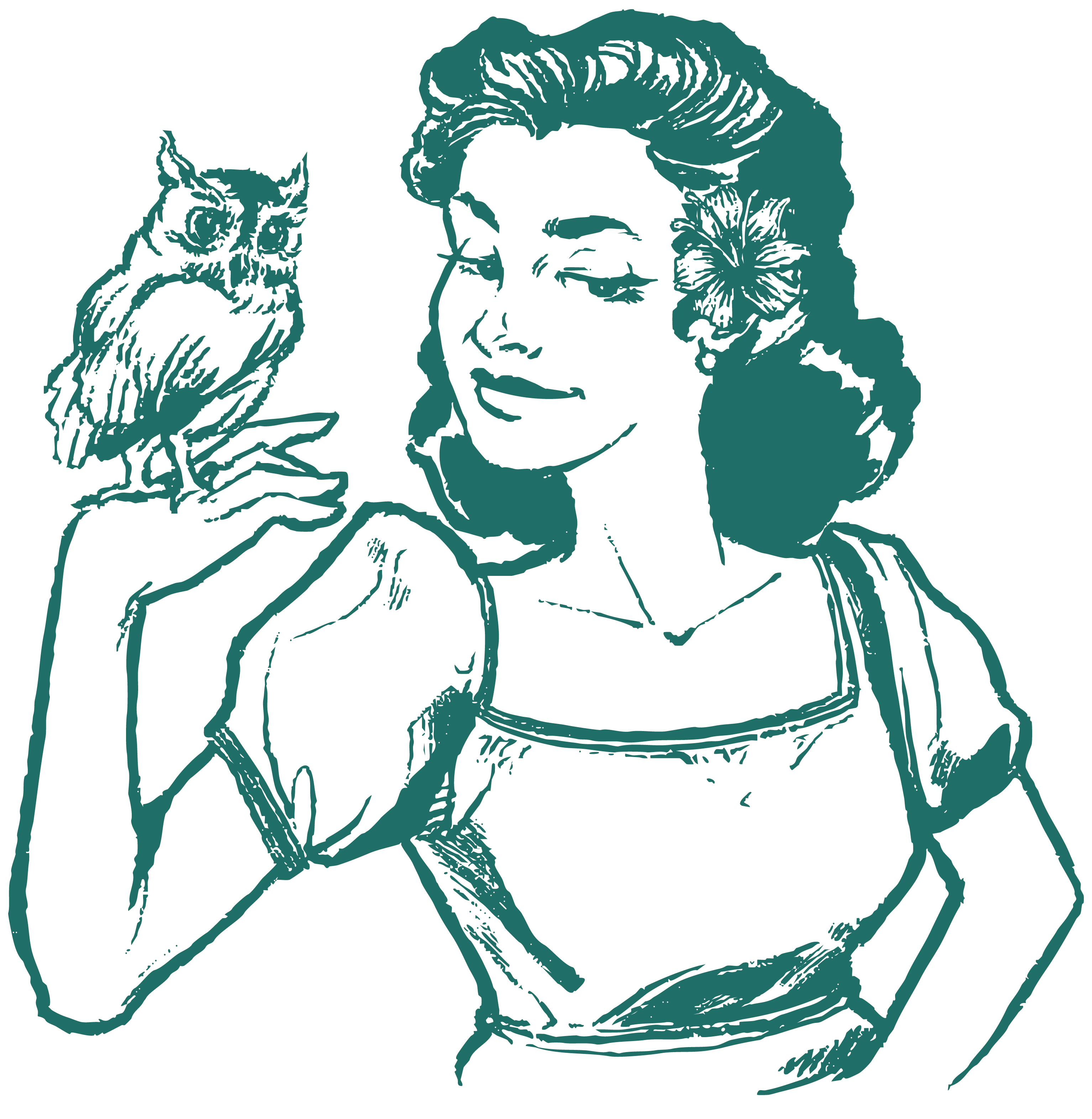 PH Beauty Club: illustration of a woman with an owl