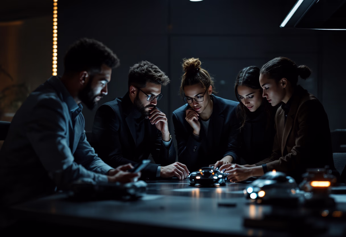 image of an office collaboration scene (for a mobility and transportation)