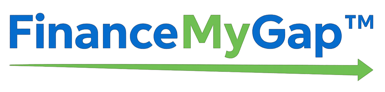 FinanceMyGap heavy-duty commercial truck repair financing logo.