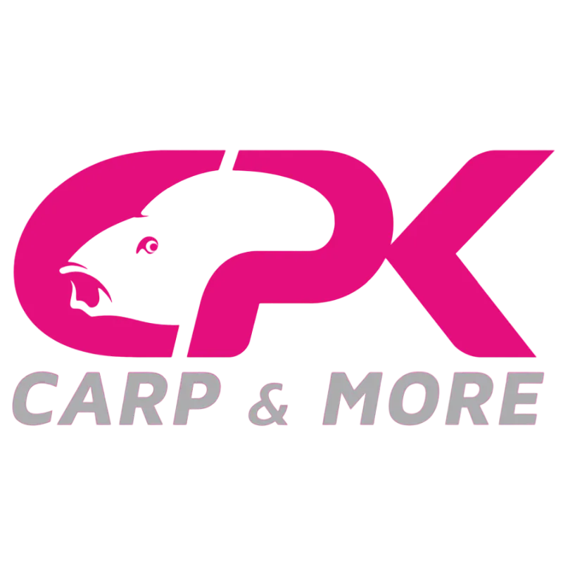 Logo mit stilisiertem Karpfenkopf kombiniert mit den Buchstaben CPK und dem Text Carp & More.