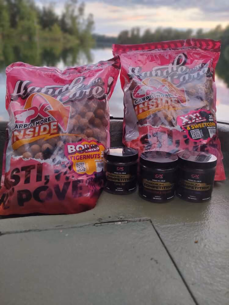 CPK Boilies Tigernuts und Sweetcorn mit Competition Dips am Angelplatz