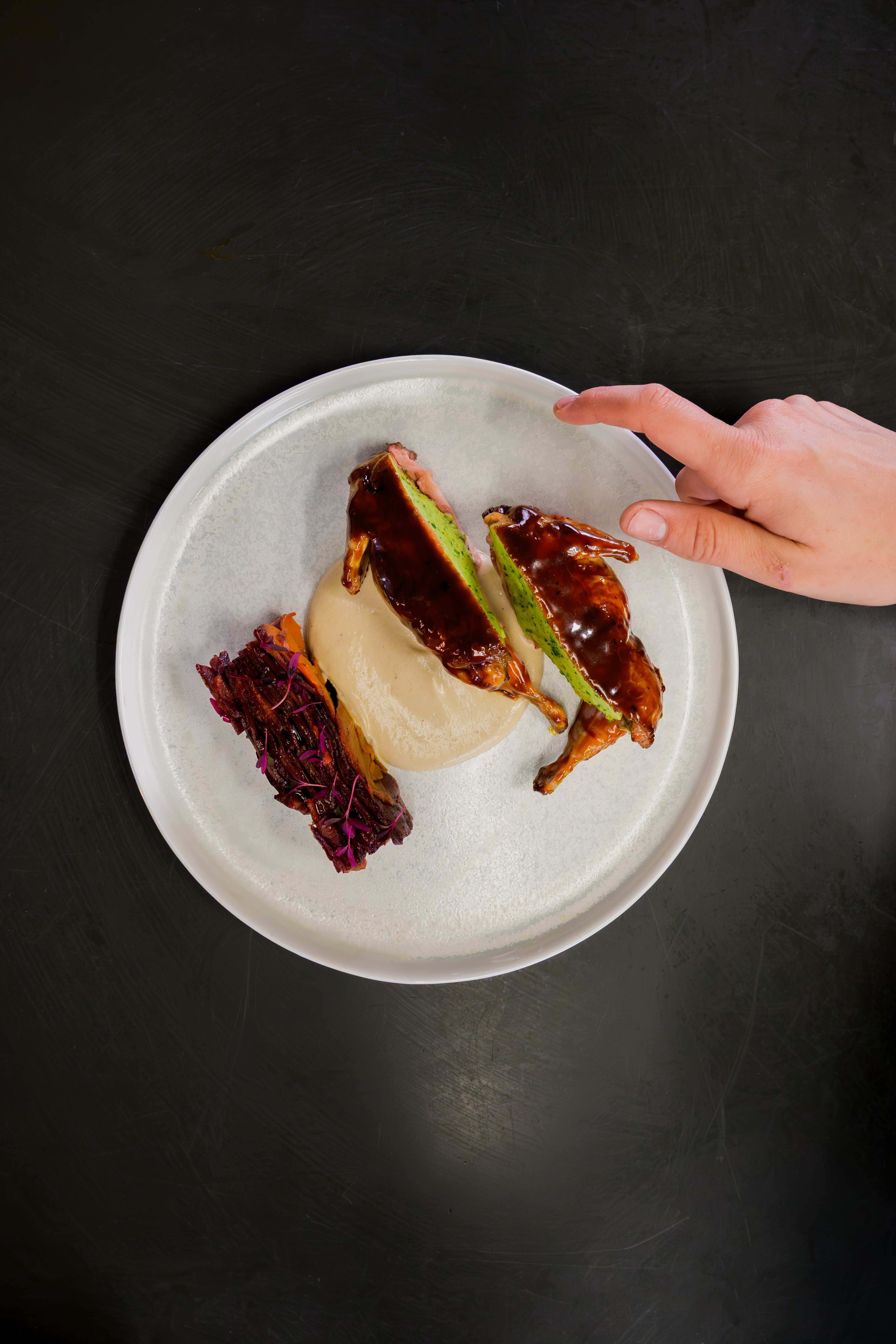 A restaurant dish reviewed during a data-led creative brief