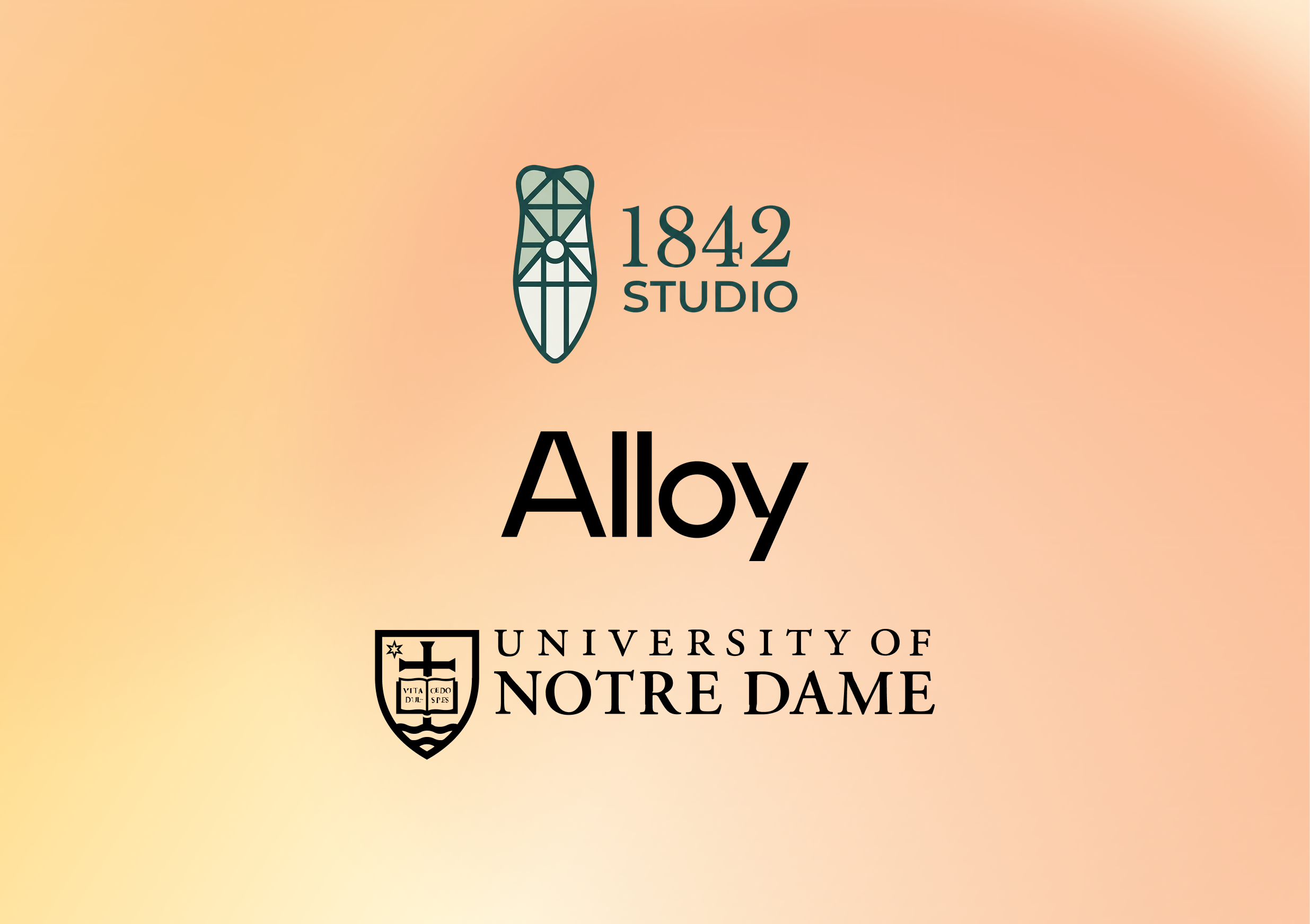1842 Studio, Alloy Partners and the University of Notre Dame