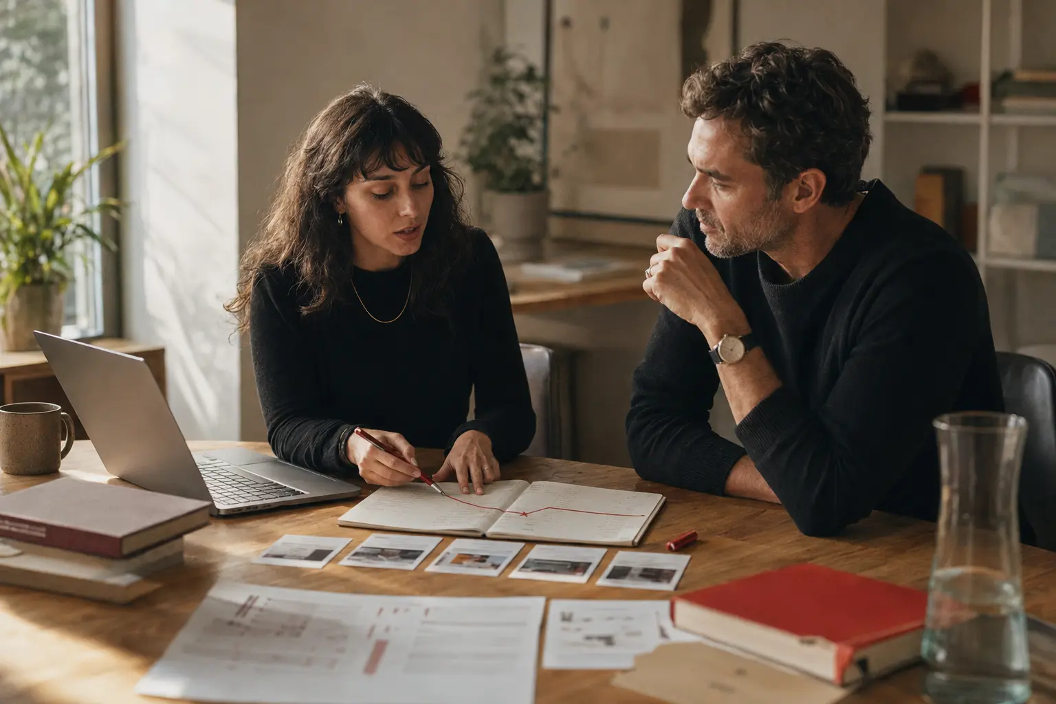 Analyst and client connecting paid-social campaign activity to orders, leads and subscriptions.
