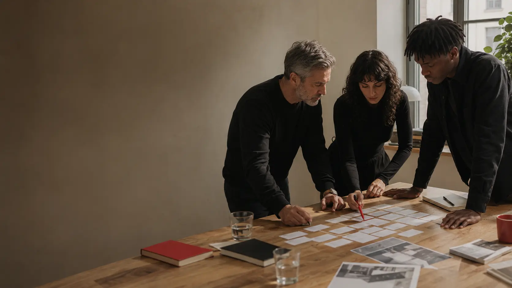 Business leader, strategist and sales stakeholder mapping a complex LinkedIn buying journey.