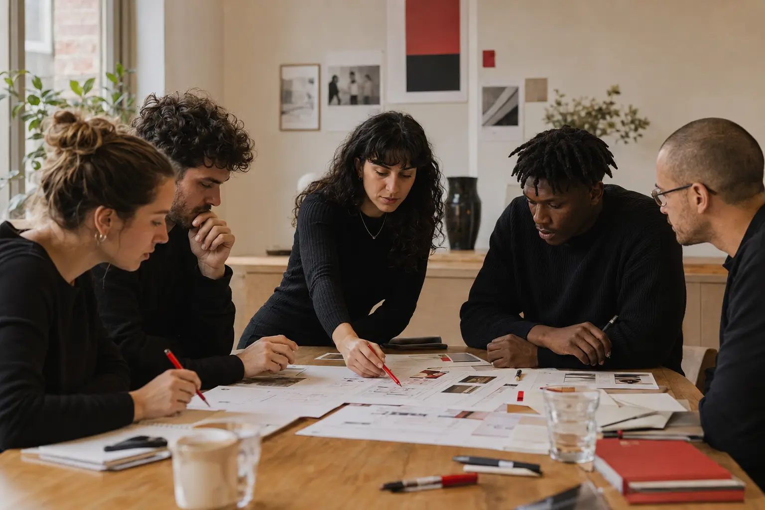 Agency and client team reviewing account segments, content performance and pipeline evidence.