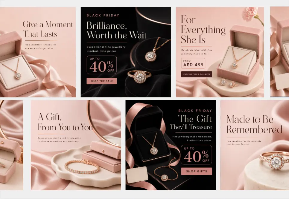 Adsthetics advertising case study: Luxury Fine Jewellery Brand