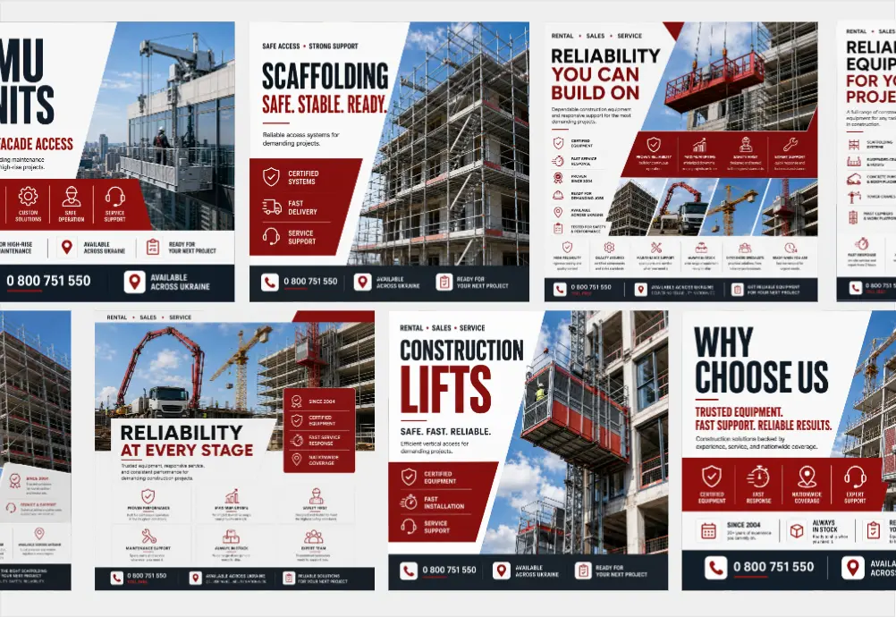 Construction equipment B2B advertising case study
