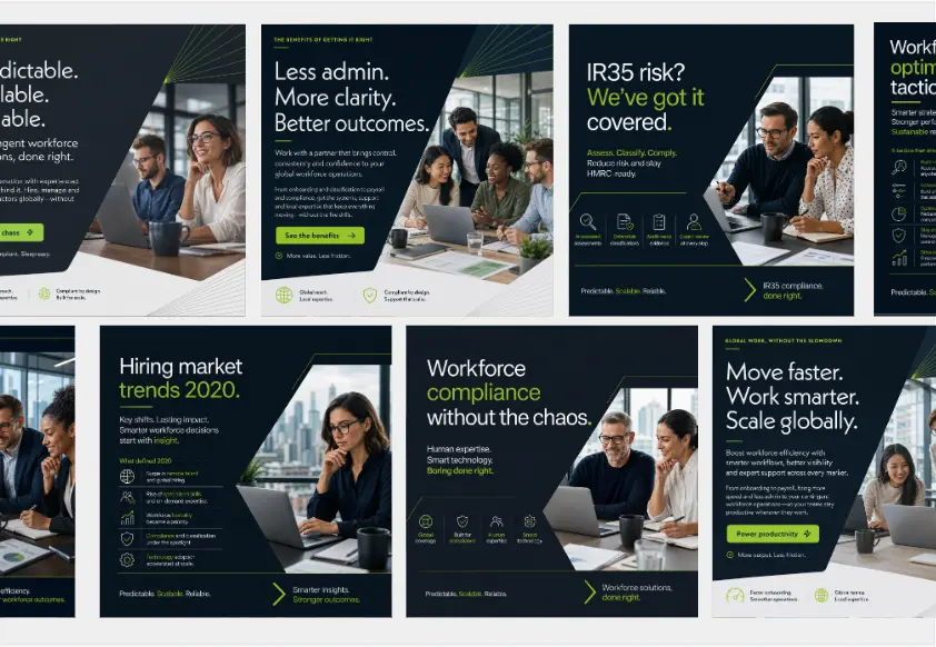Paid advertising strategy for a global workforce solutions provider