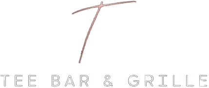 Stylized letter T above text reading Tee Bar & Grille.