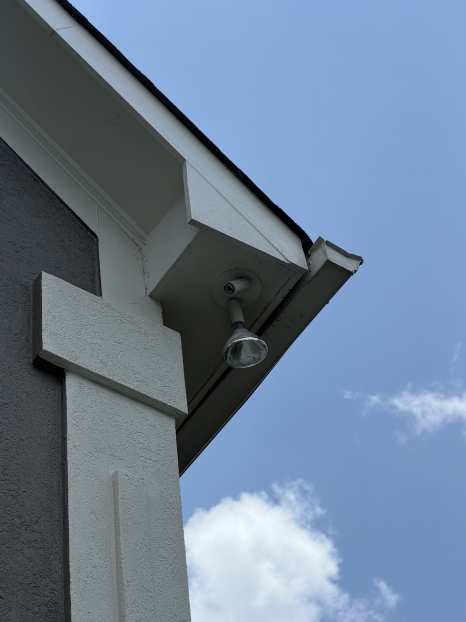 Burned-out floodlight