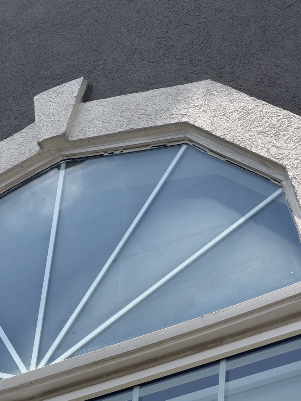 Cracked window caulk