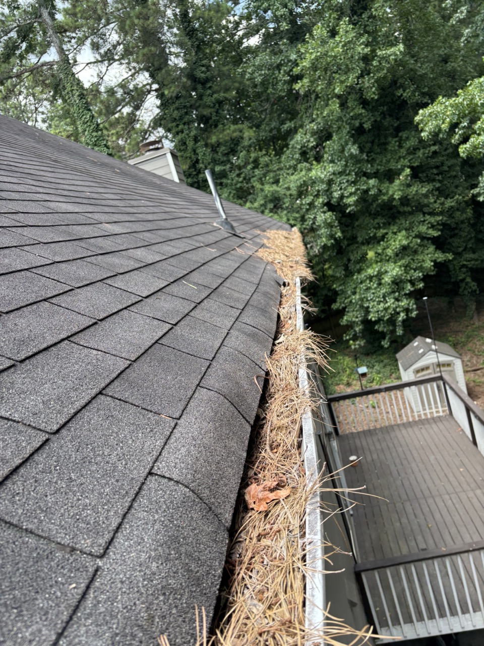 Gutters full, west