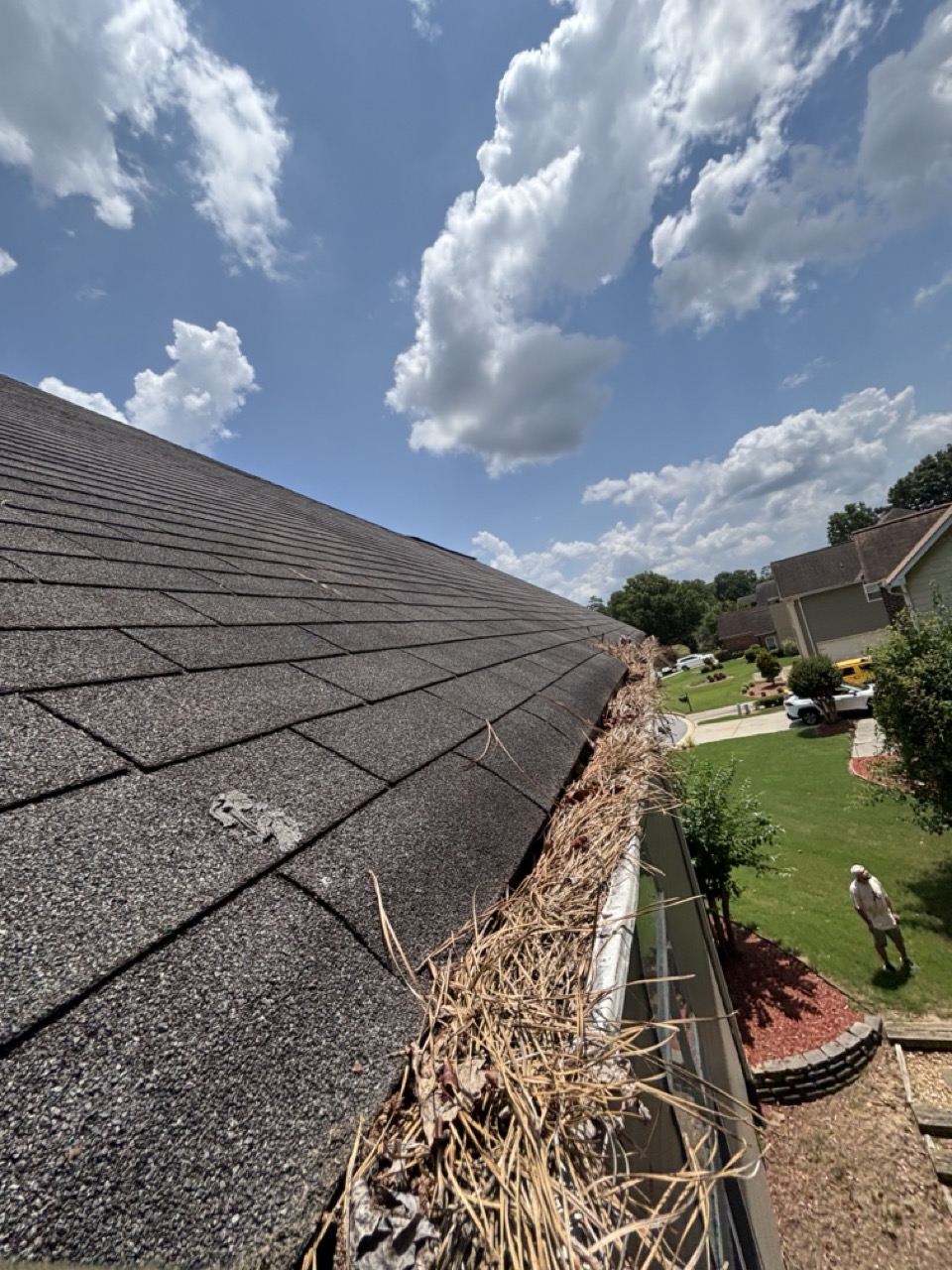 Gutters full, south