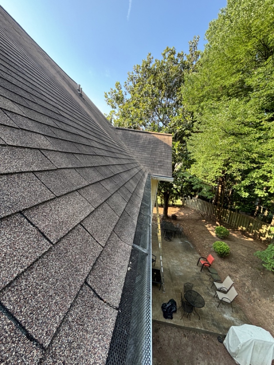 Rear corner cleared and stabilized