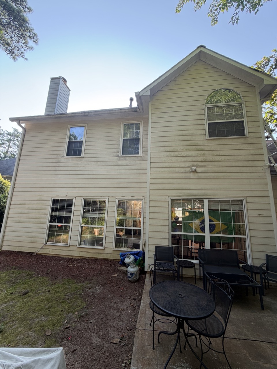 Mold and mildew, rear elevation