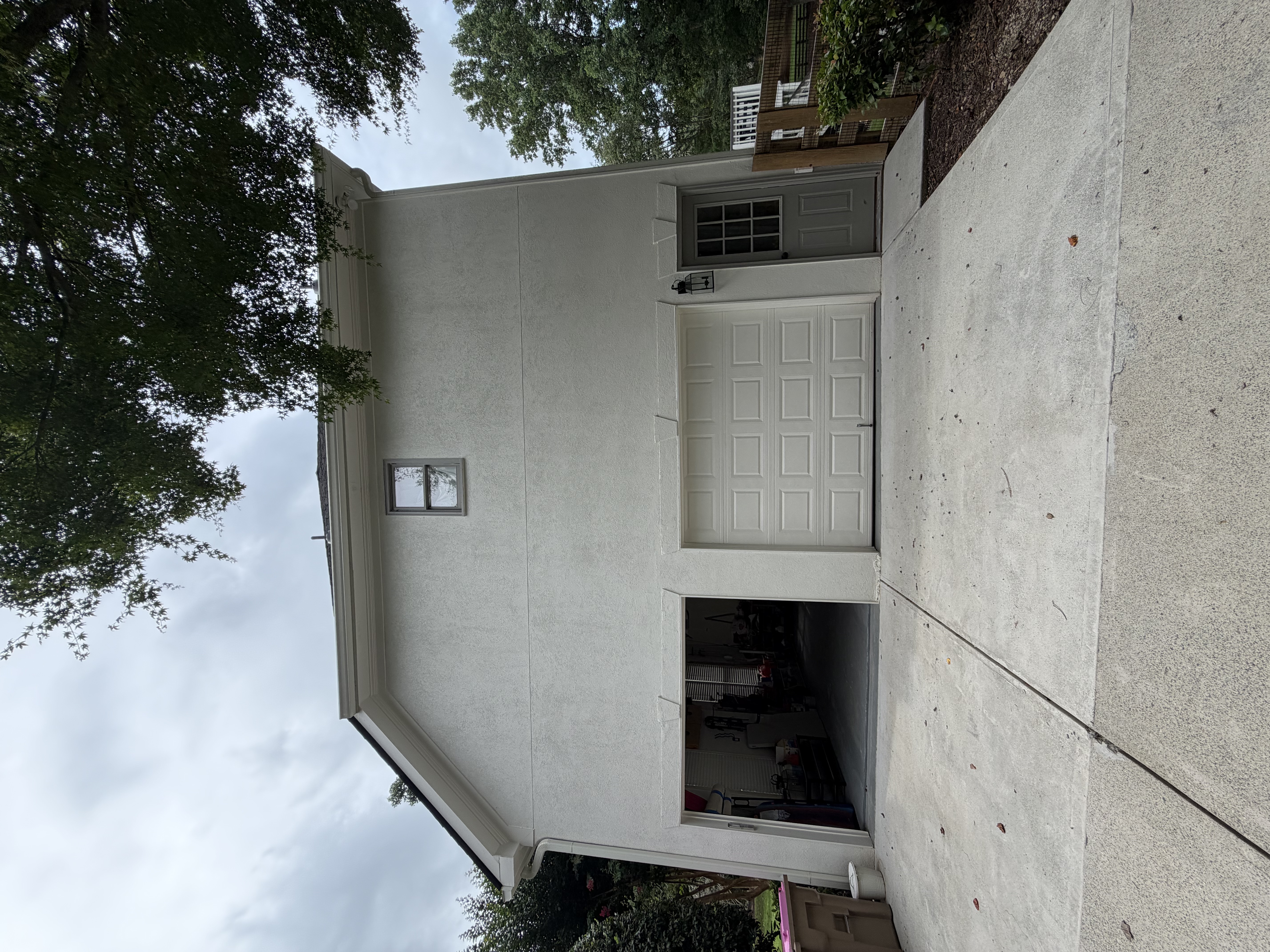 Right side of the house and the upper window
