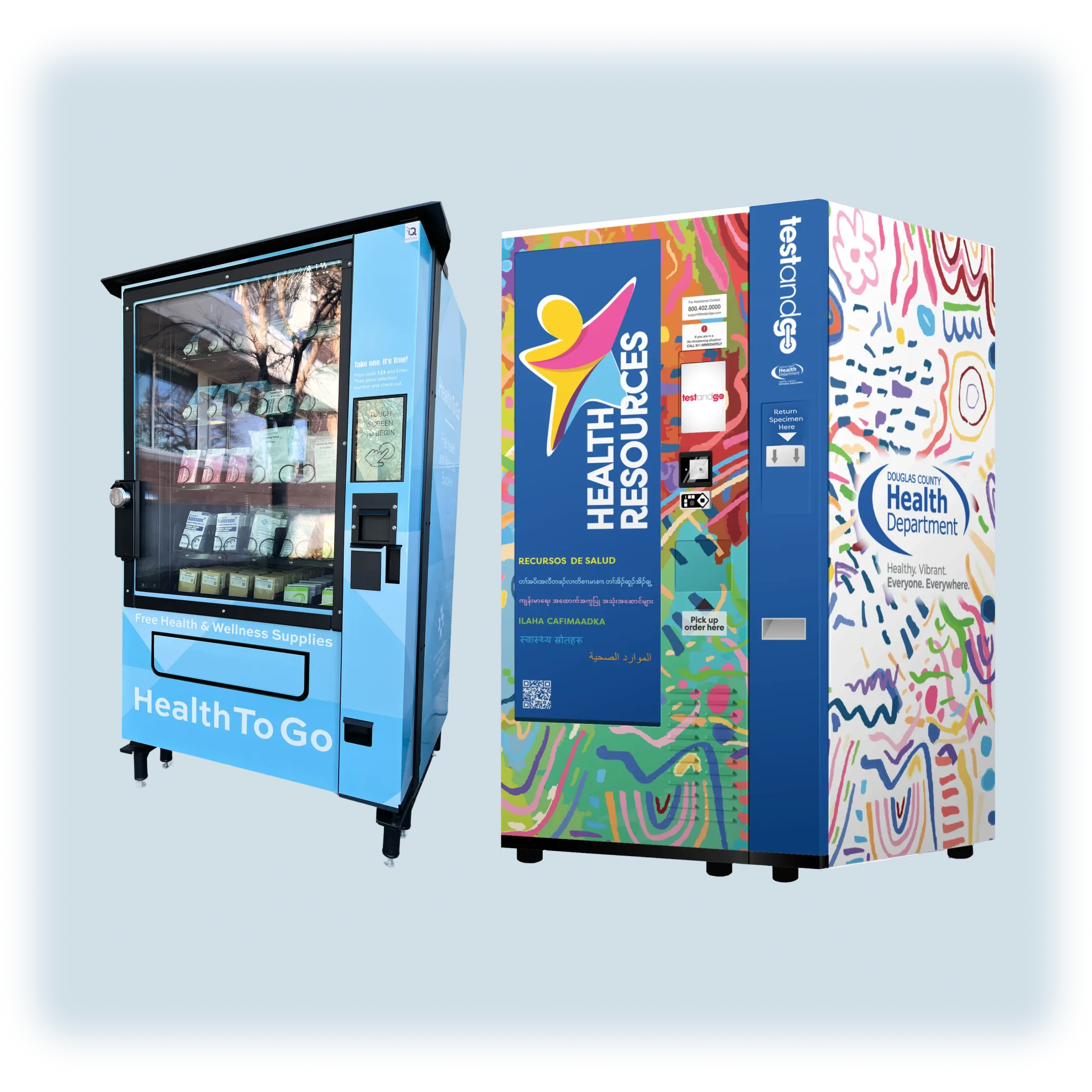 two health vending machine: Omaha and Lincoln locations