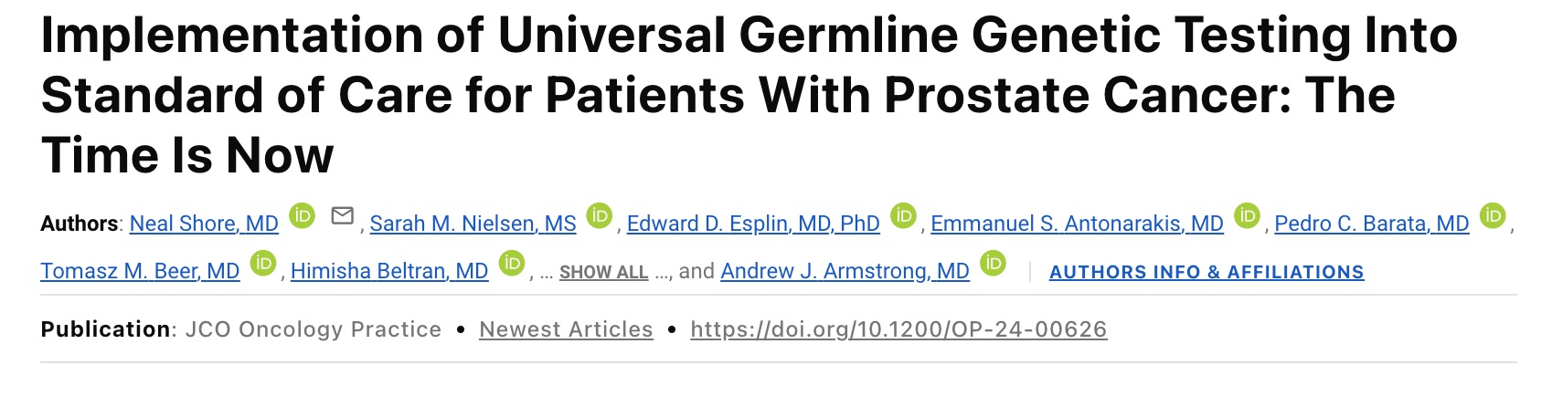 Análisis genético germinal