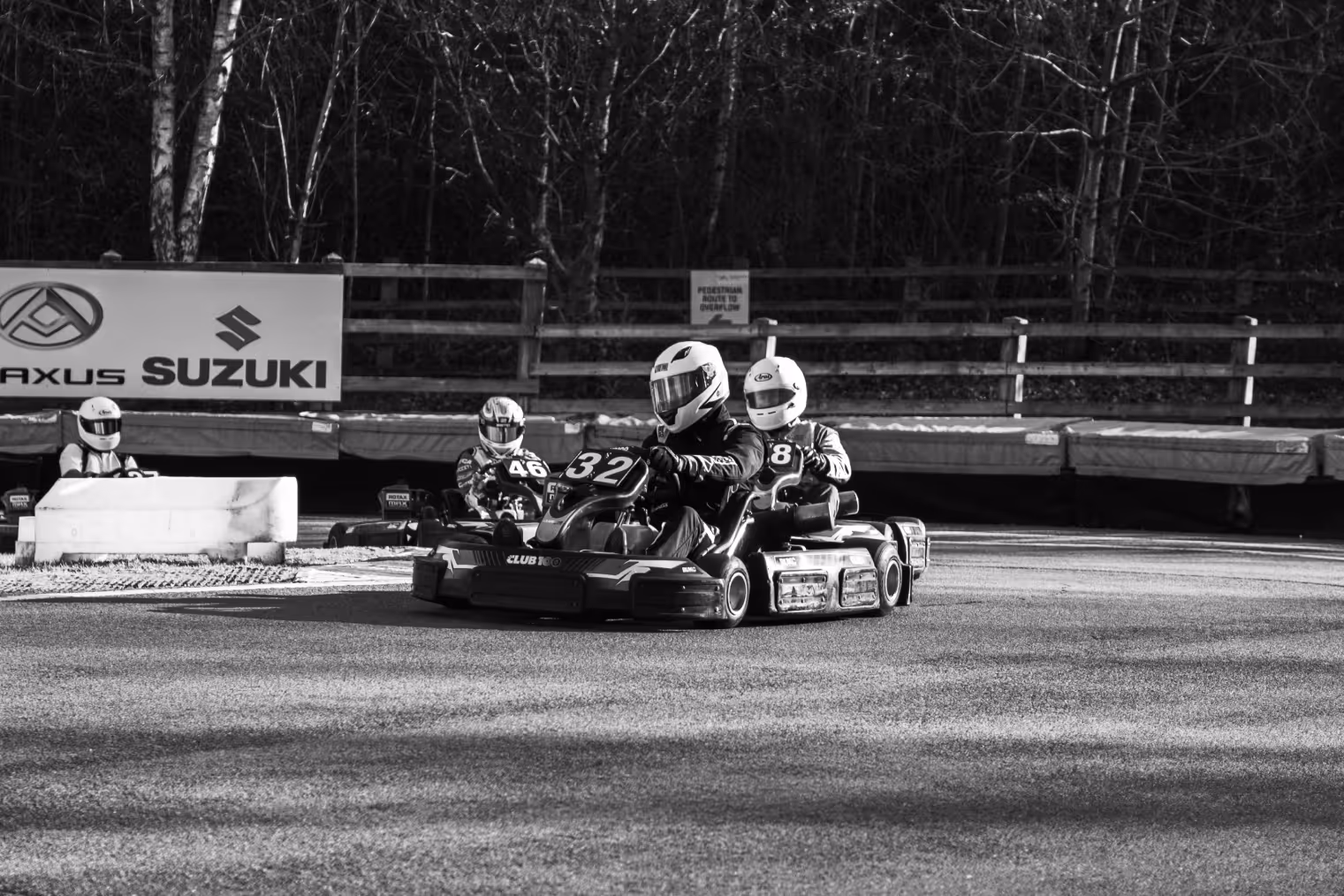 Dillon Singh racing at Buckmore park Club 100