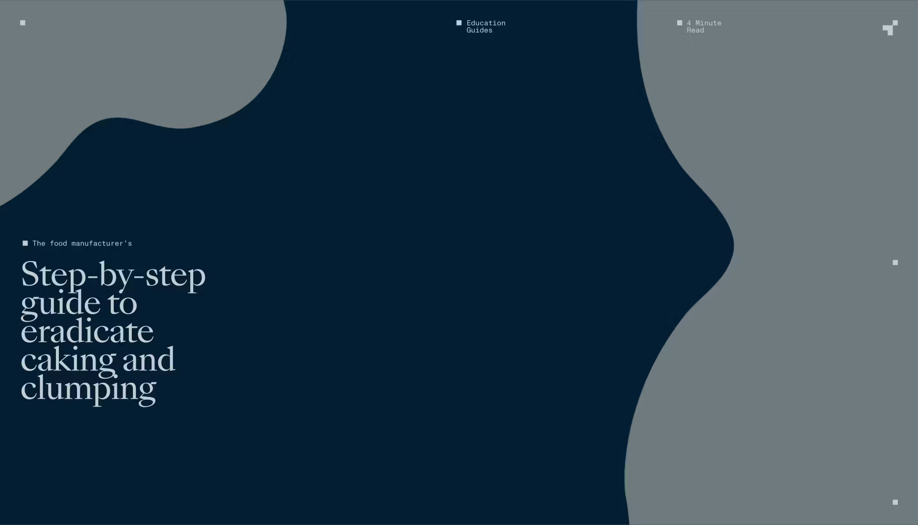 The food manufacturer's step-by-step guide to eradicate caking and clumping