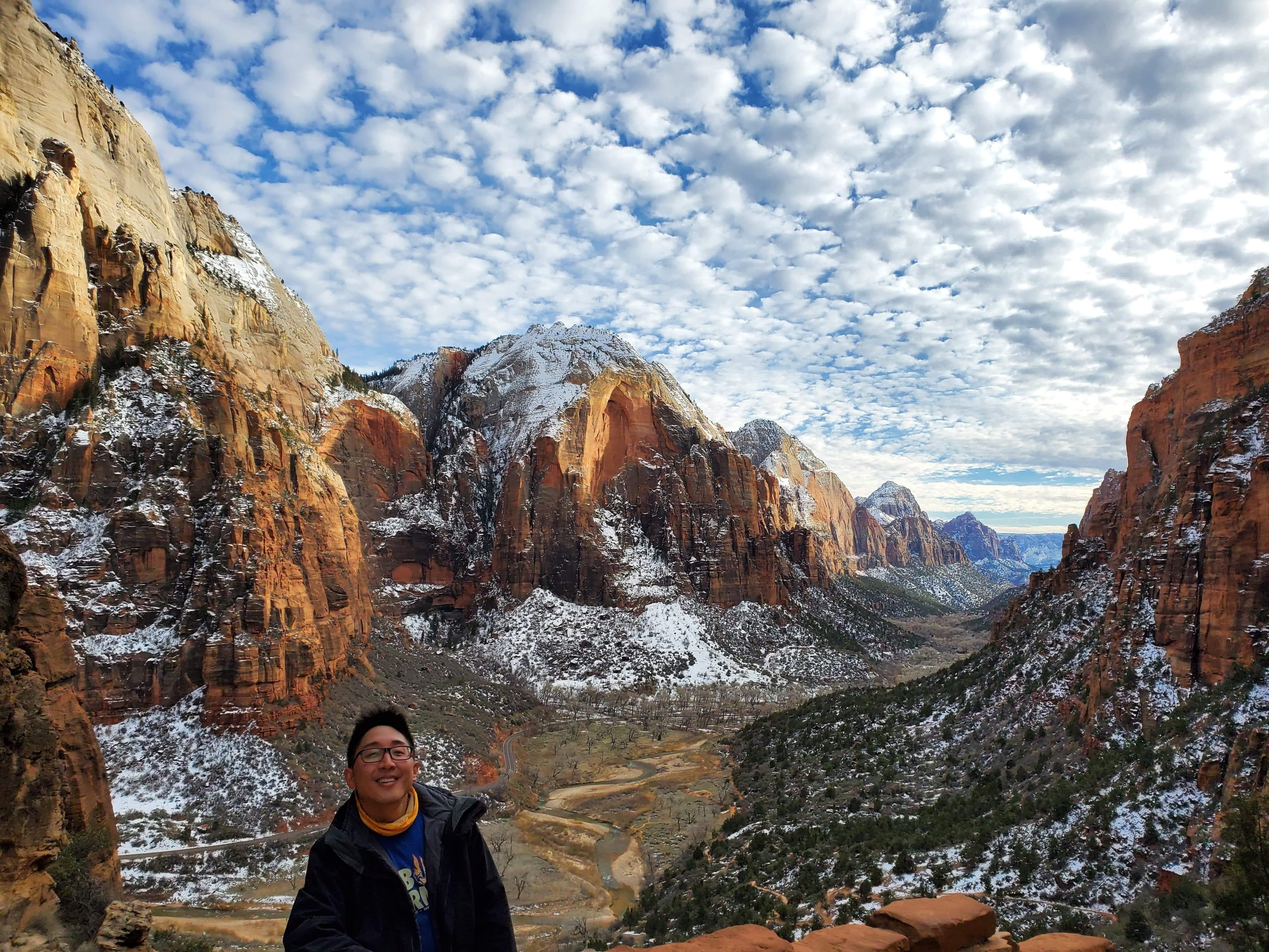 James on top of Angel's landing