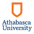 Athabasca University logo with an orange shield emblem above the blue text.