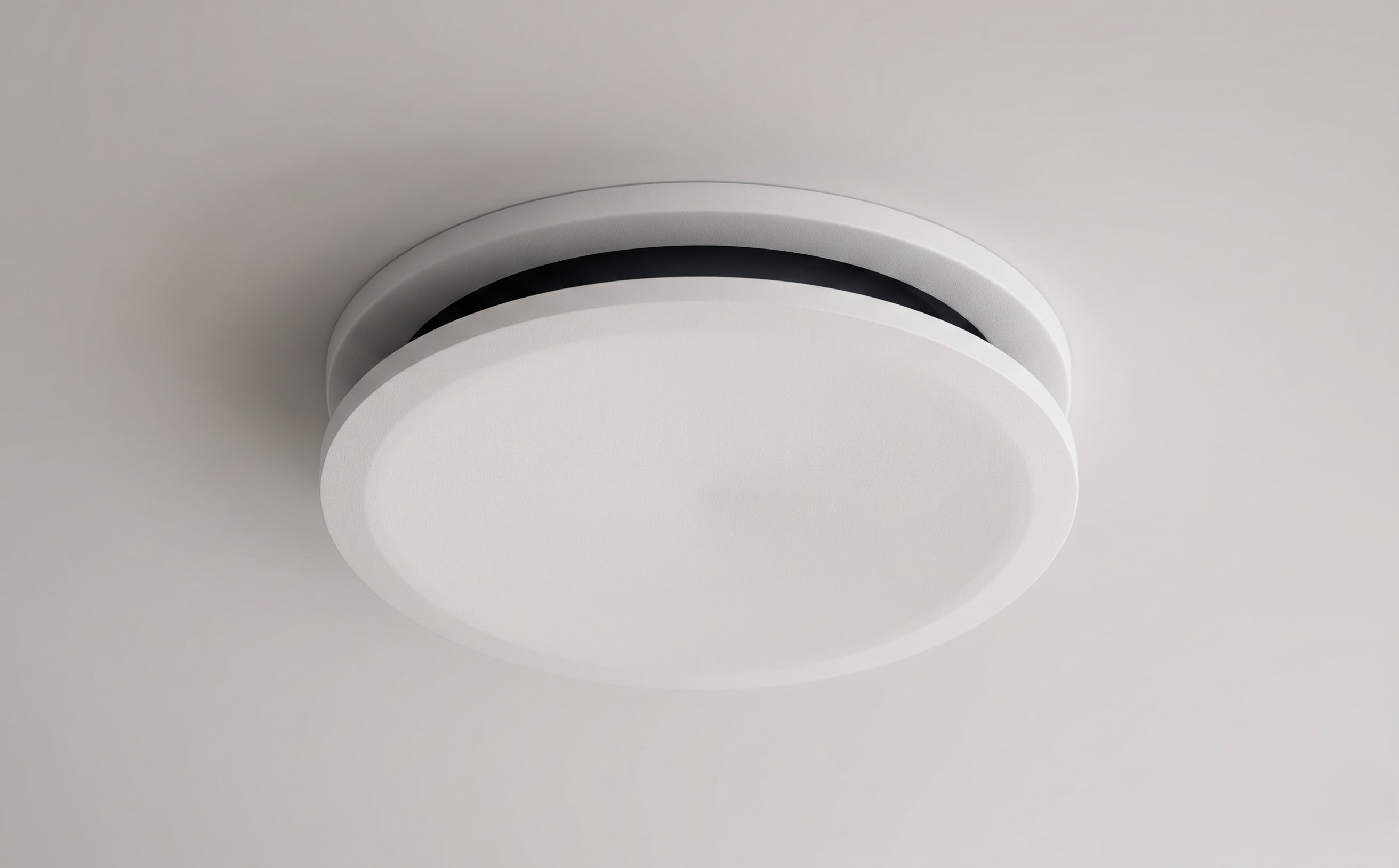 Positive pressure ventilation ceiling diffuser in a New Zealand home