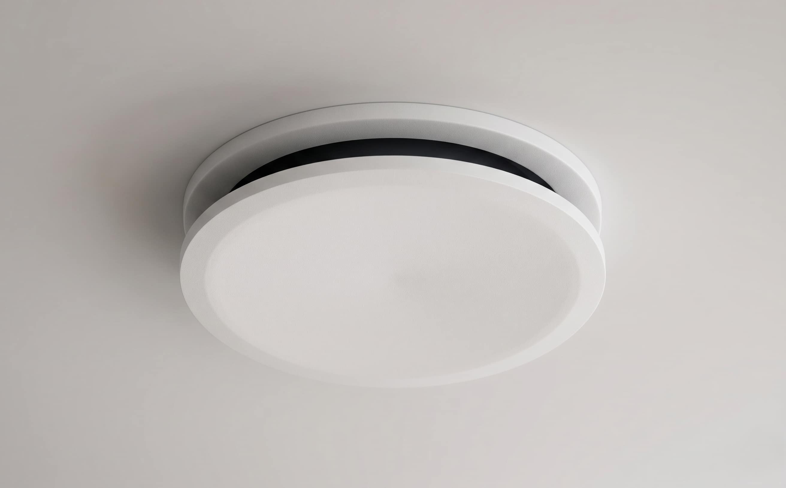 Positive pressure ventilation ceiling diffuser in a New Zealand home