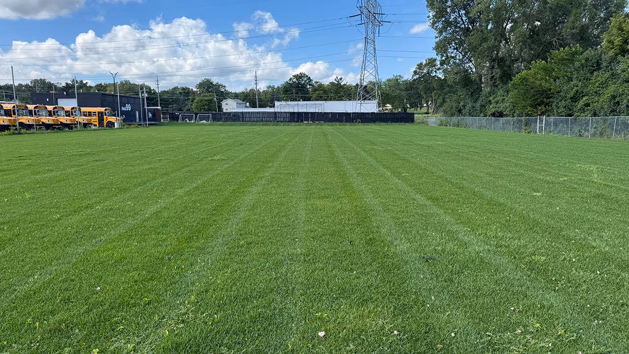 commercial and residential lawn maintenance with precise mowing and edging by Jeff's Lawn And Snow