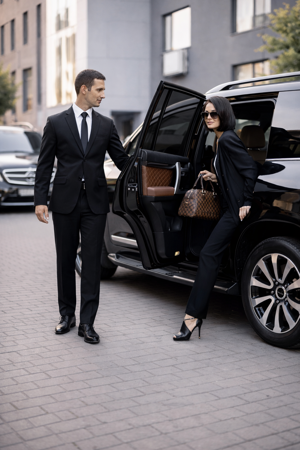 urban street with vehicles [background image]