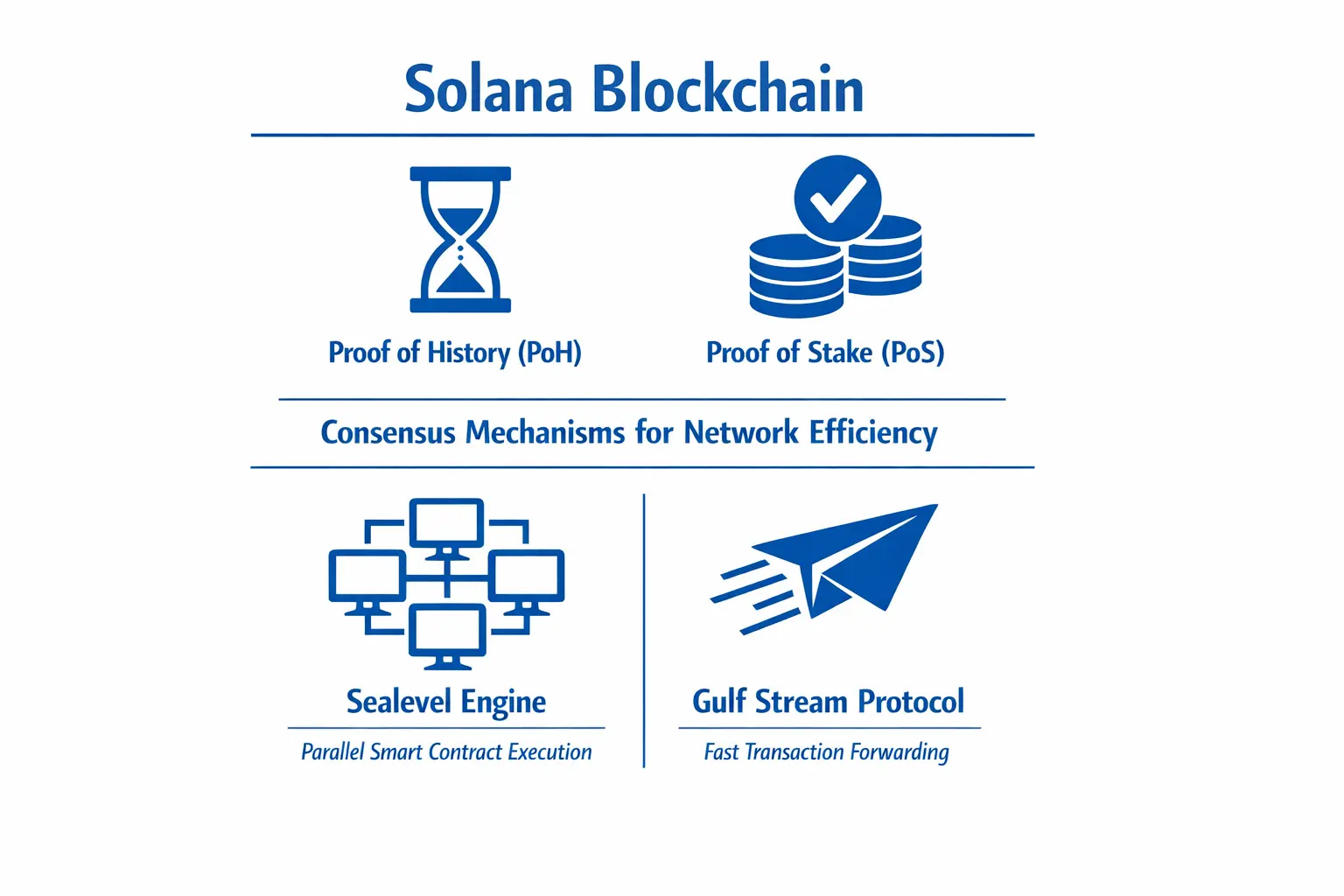 Key Solana blockchain models and protocols
