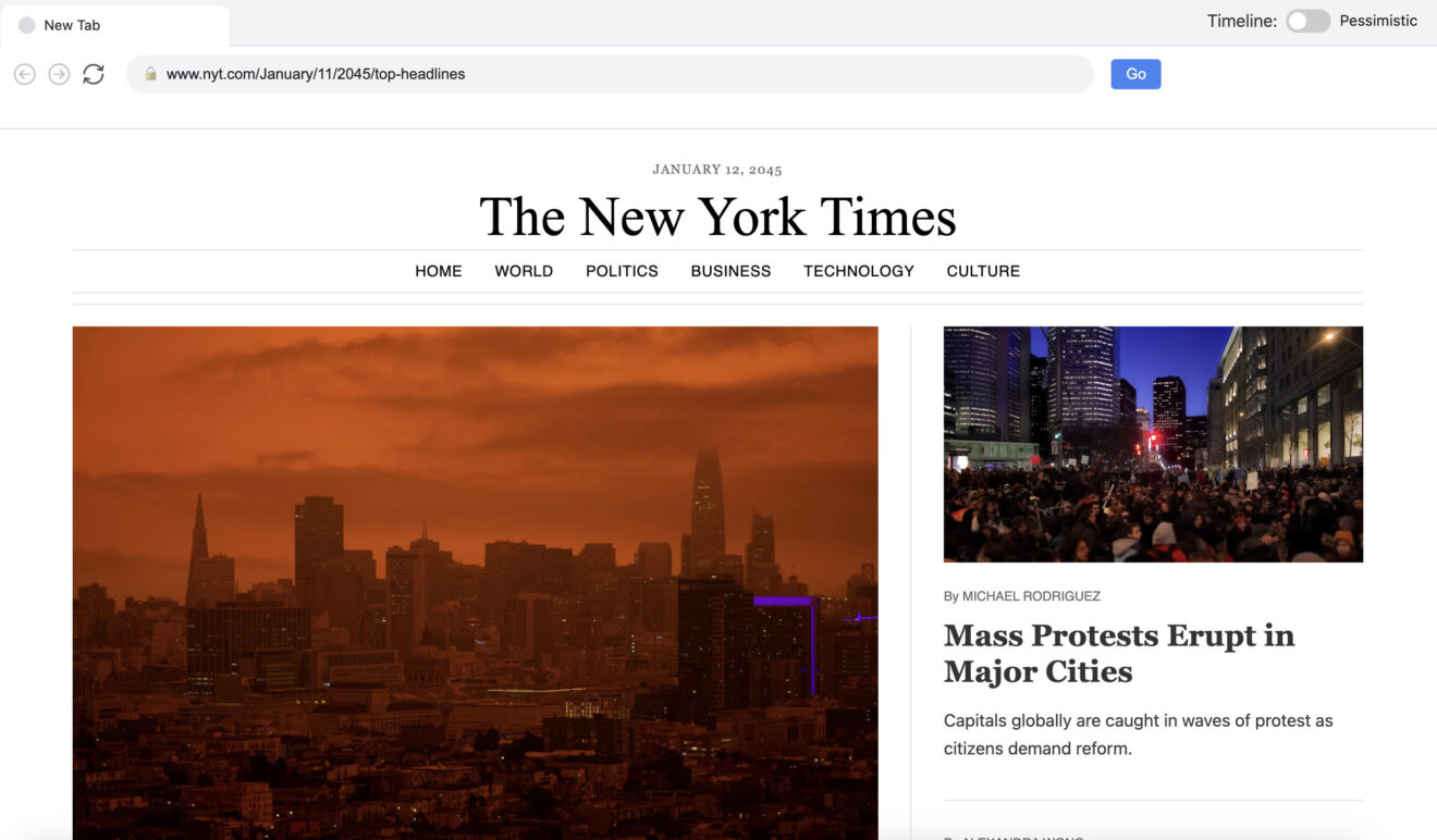 Lab31: 2045: An entirely AI generated internet of the future. 