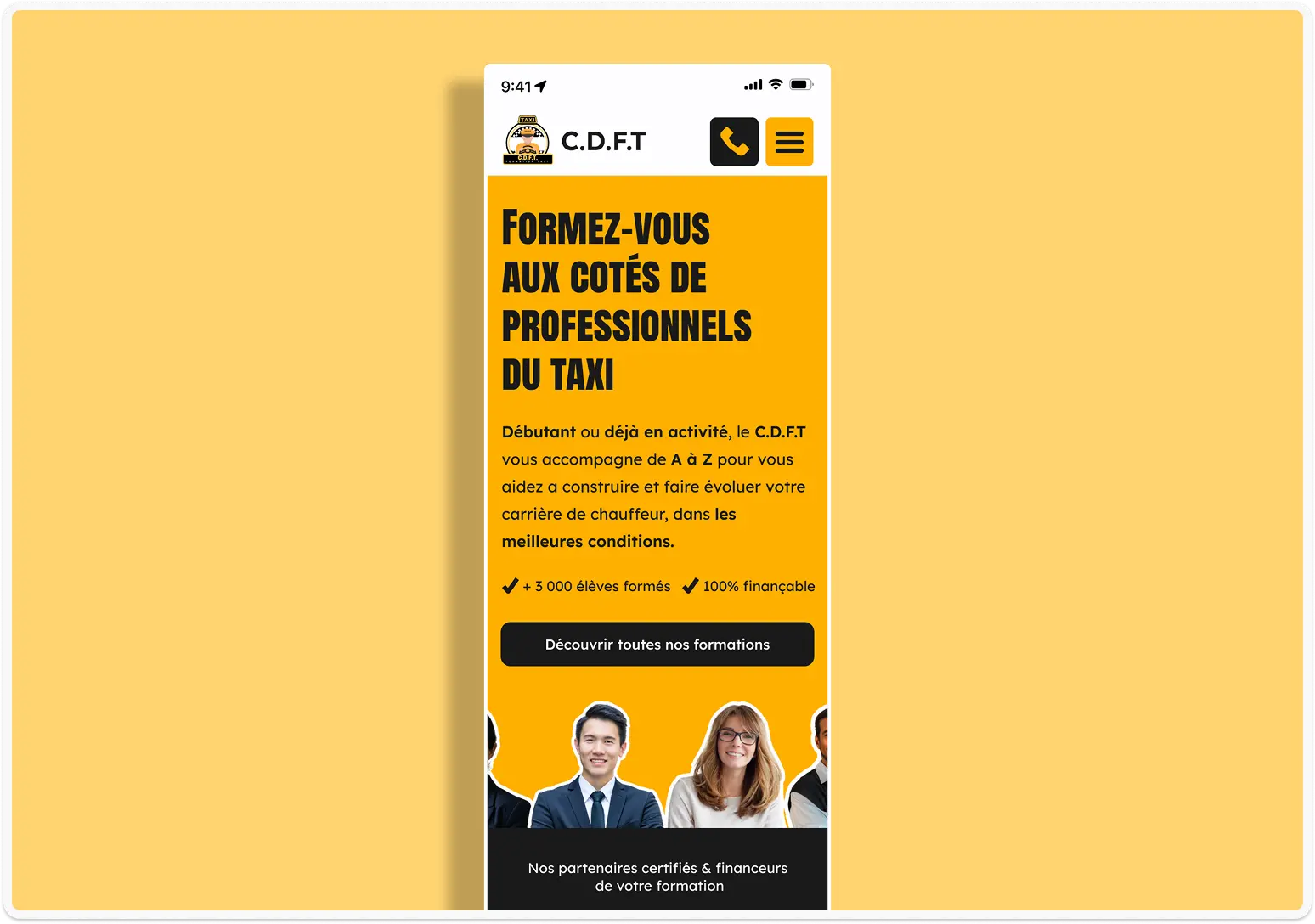 Page C.D.F.T. mobile