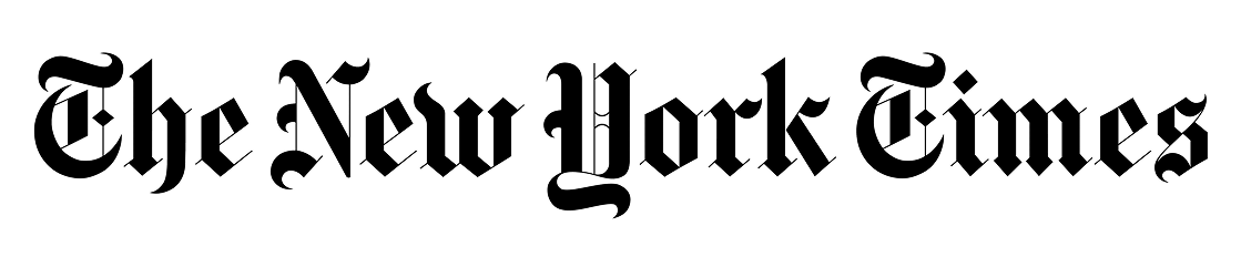 The New York Times wordmark in blackletter font.