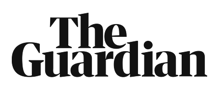 The Guardian logo in bold black text.