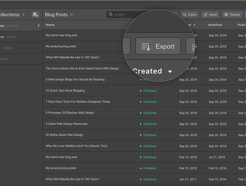 webflow cms