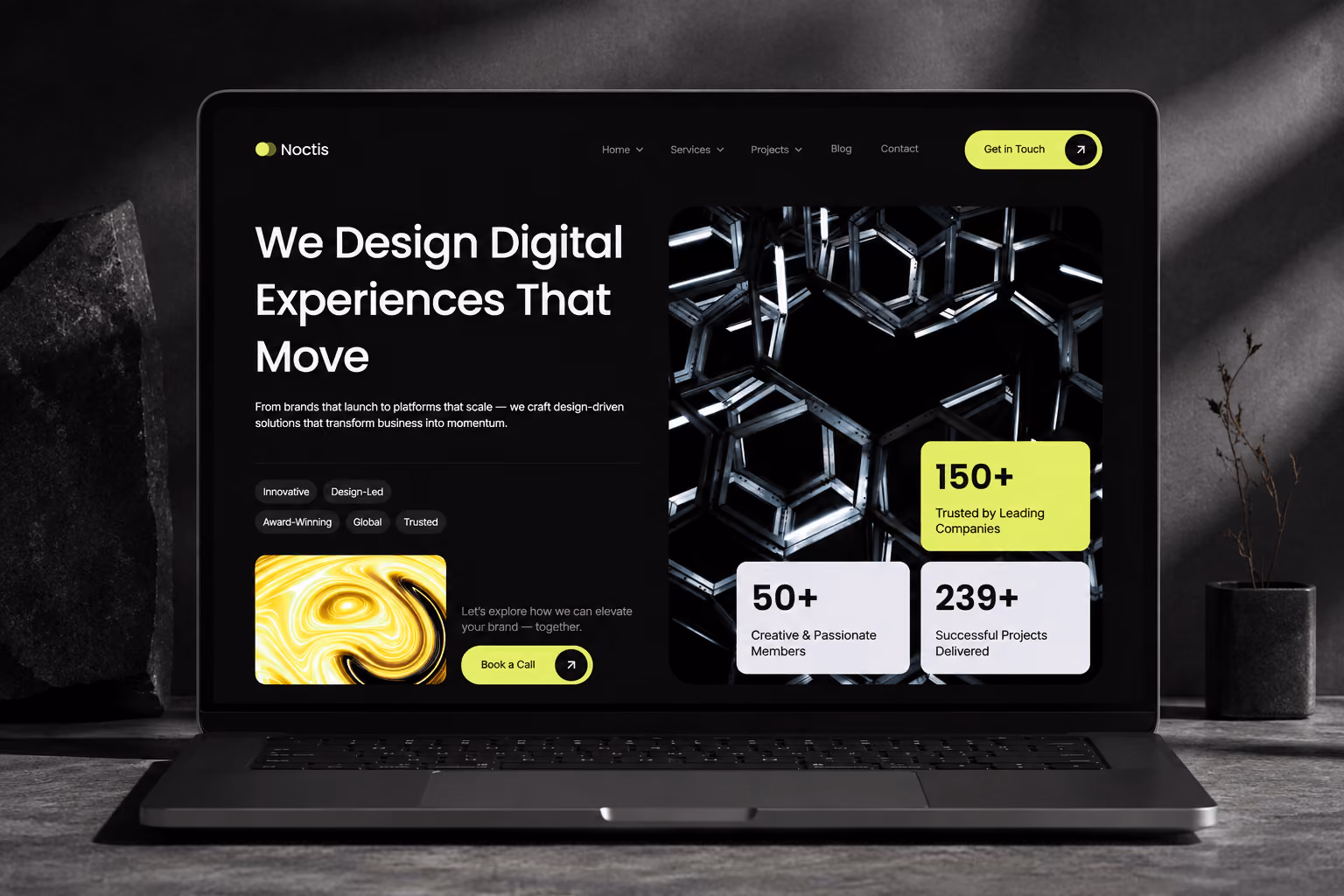 Noctis - Transforming a Figma design into a high-performance Webflow template