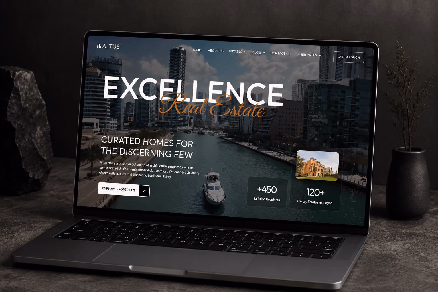 Altus - modern, corporate real estate template webflow