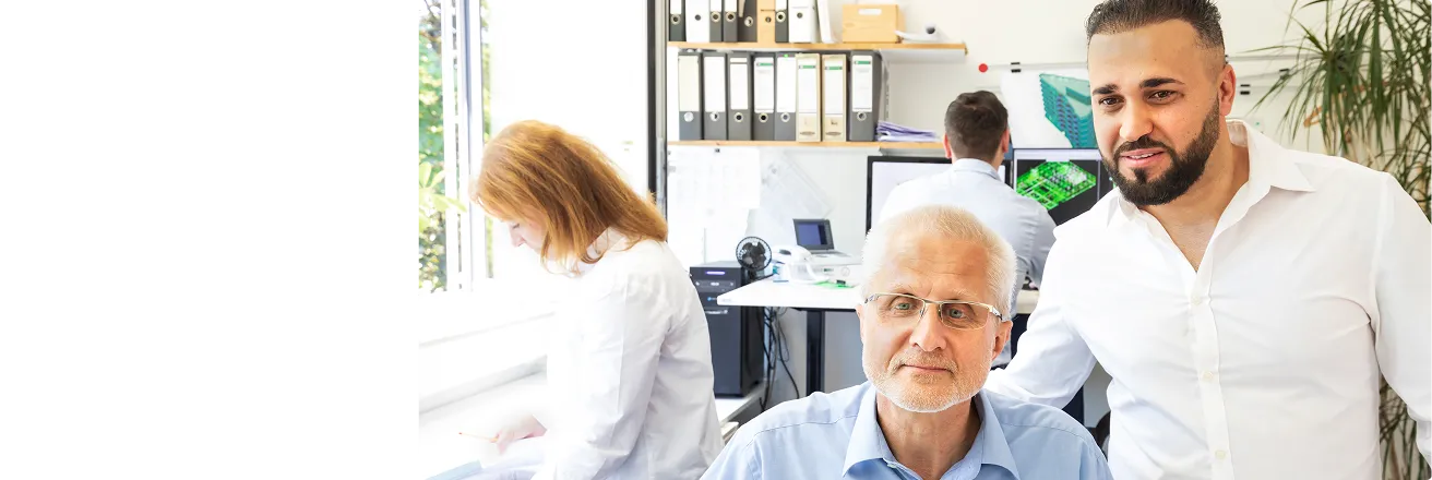 Besprechung im Büro bei IBF Tragwerk