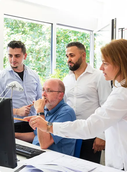 Teammeeting bei IBF Tragwerk