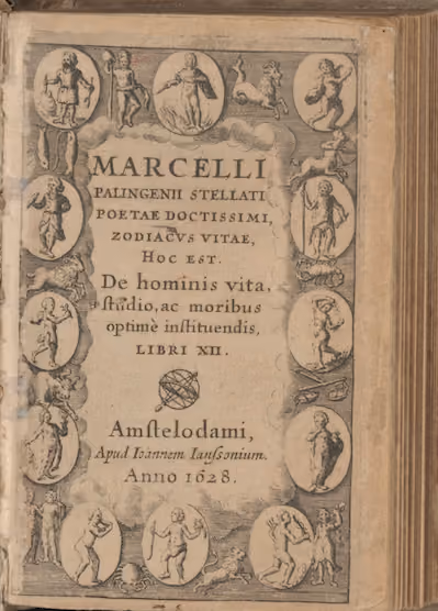 Marcelli Palingenii, Zodiacus Vitae, Amsterdam edition, 1628