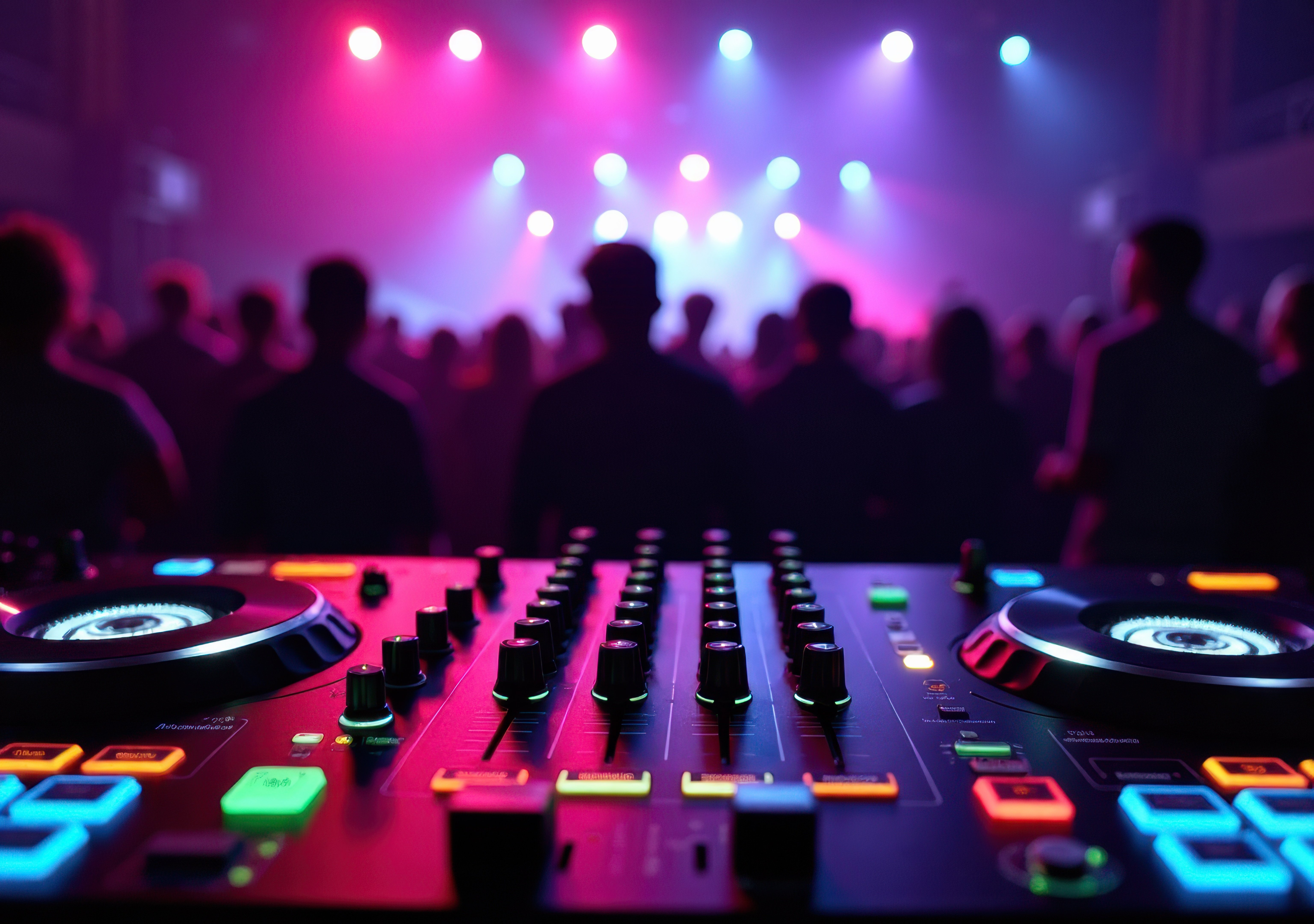 DJ achter de draaitafel