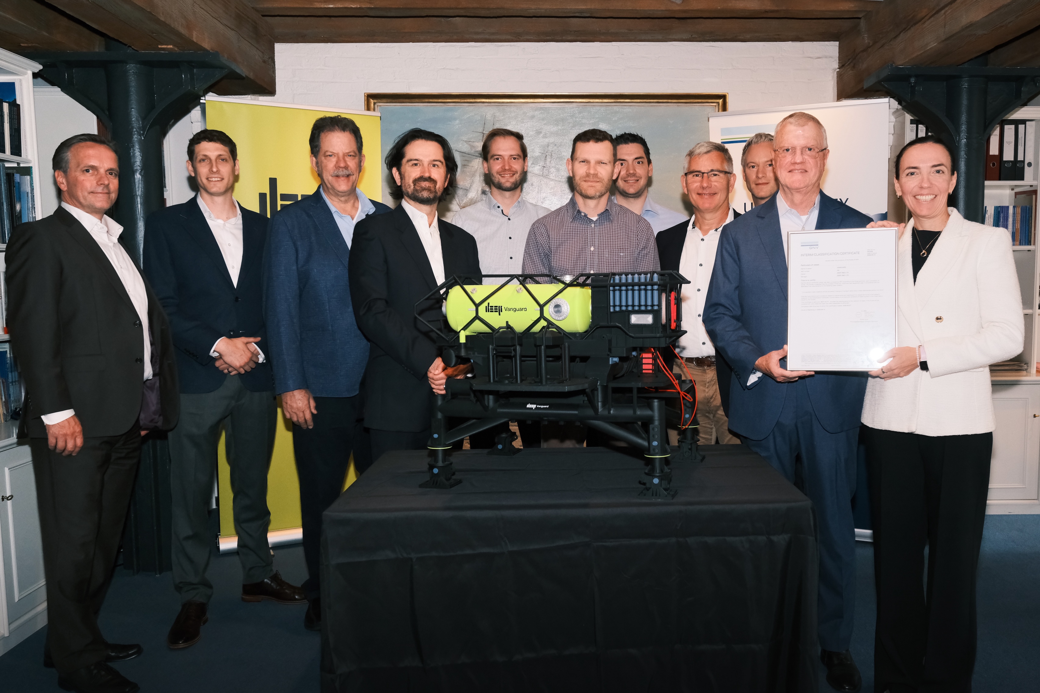 Ceremony for DNV Interim Classification Certificate for Vanguard 