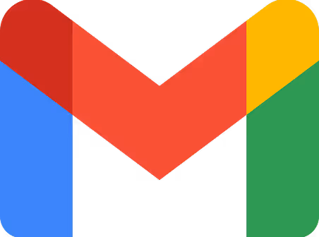 Gmail logo with a stylized red M and blue, yellow, and green accents.