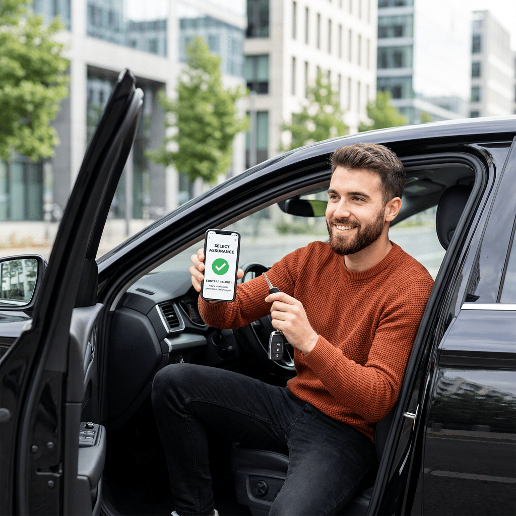Conducteur serein au volant — assurance auto résiliés et malussés Select Assurance