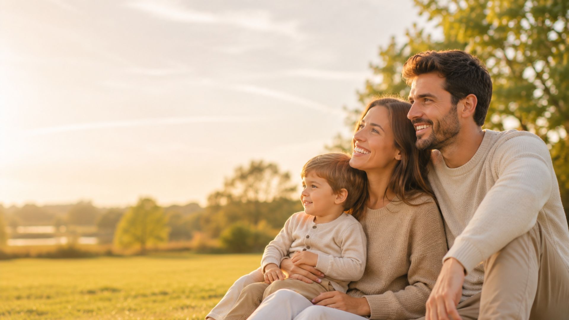 Famille souriante protégée par sa mutuelle santé — mutuelle santé complémentaire, Select Assurance courtier national