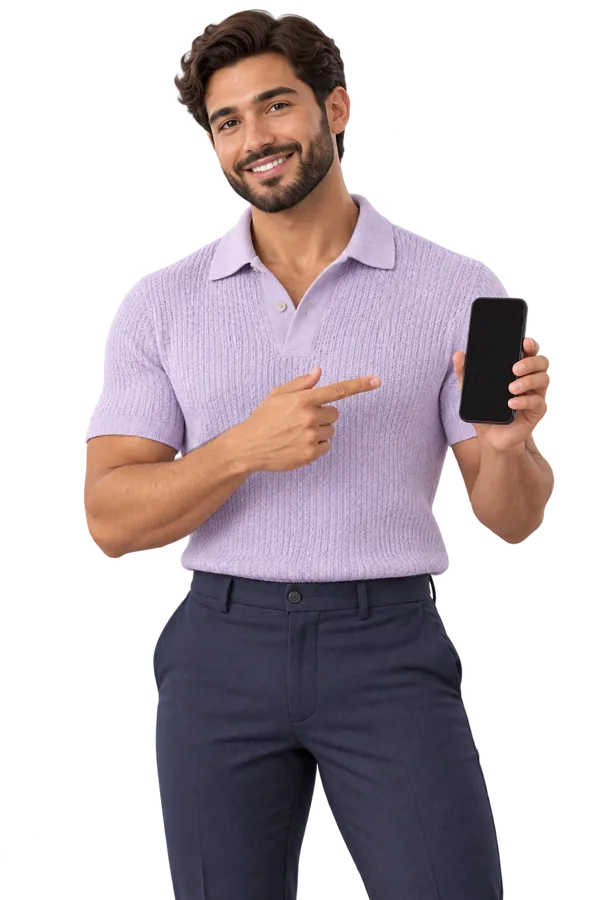 Illustration d’un conseiller Select Assurance avec son téléphone