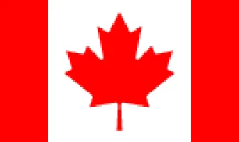 a canadian flag with a red maple leaf on it